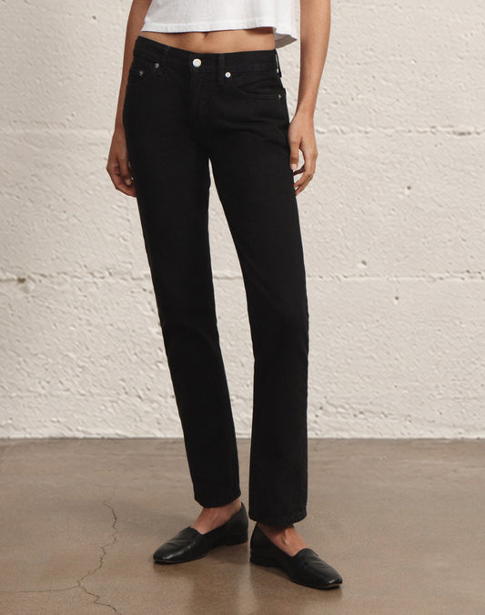 RE/DONE Slim Cig Jeans in Black
