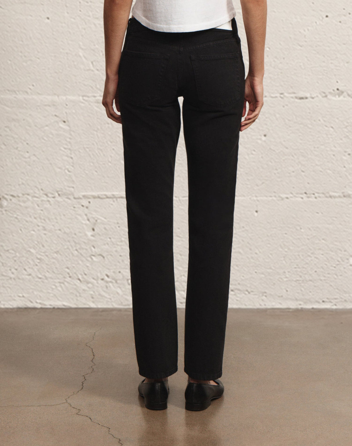 RE/DONE Slim Cig Jeans in Black