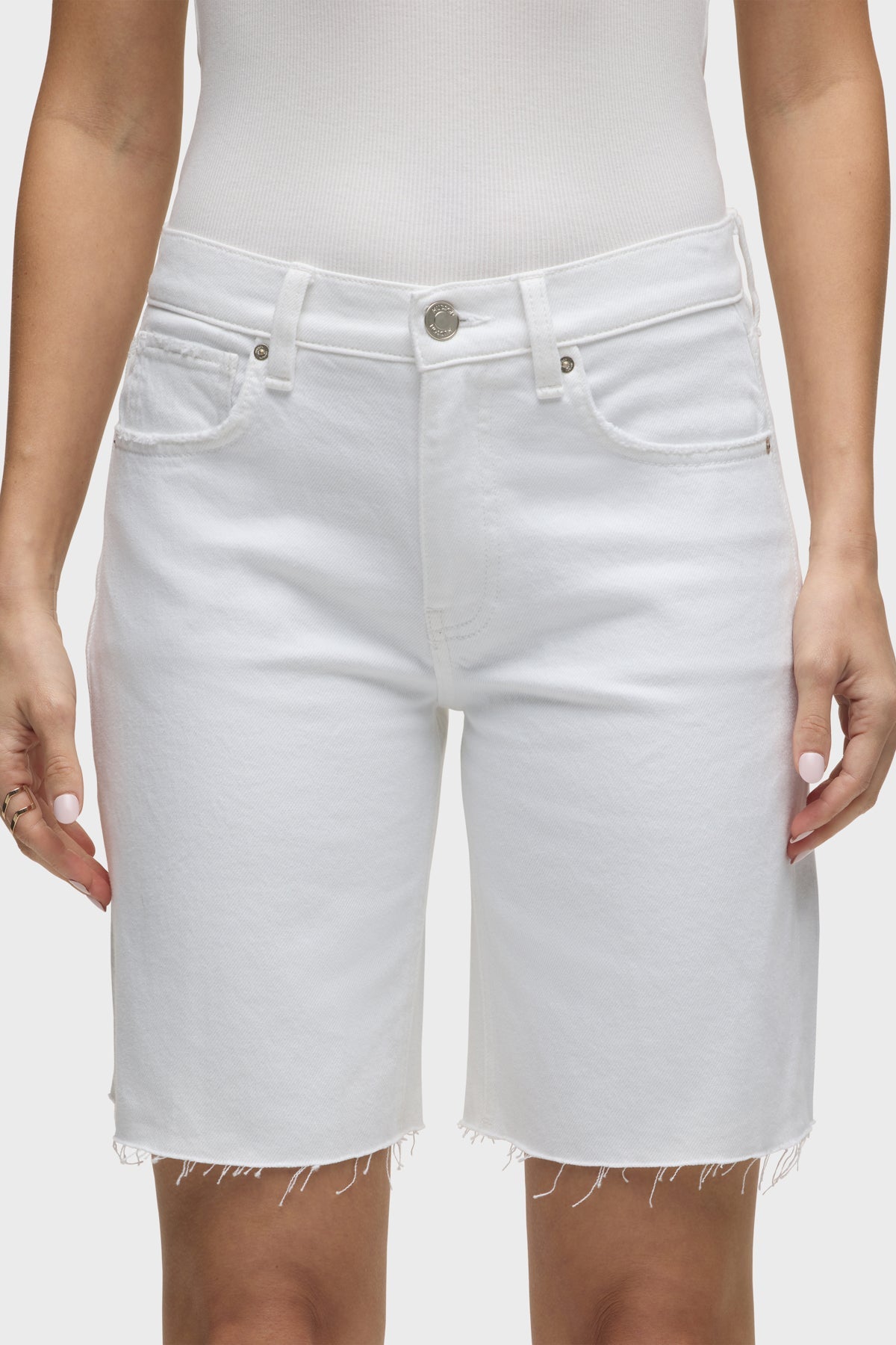 Hudson London Long Short in White